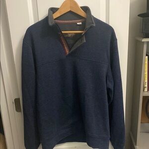 Orvis Blue Zip Up Sweater Classic Style